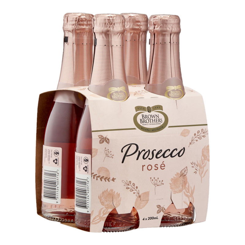 Brown Brothers Prosecco Rosé minis 4x200ml