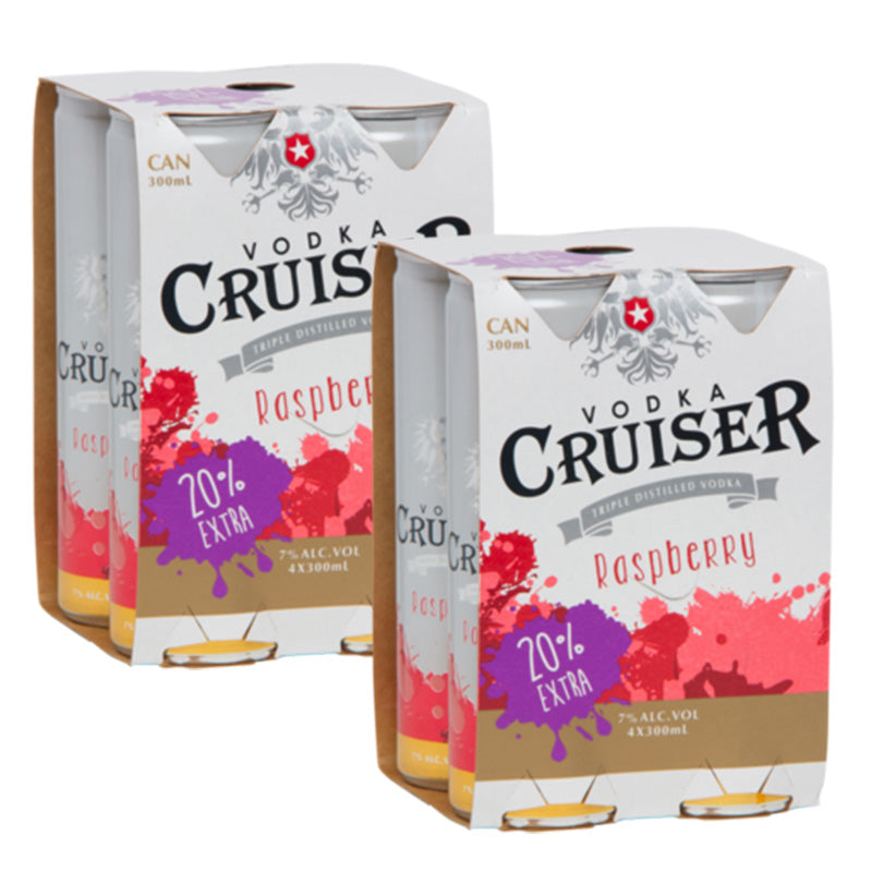Vodka Cruiser 300ml 7% 4pk Cans 2 for $25