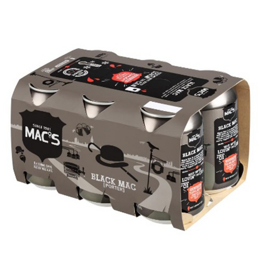 Mac's Black Mac 330ml Can 6pk