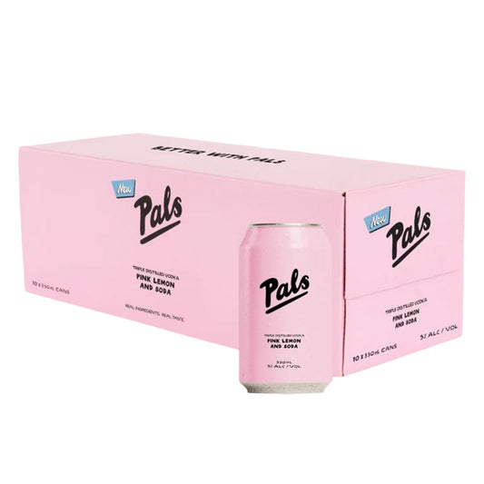 Pals Vodka, Pink Lemon and Soda 10x330ml Cans