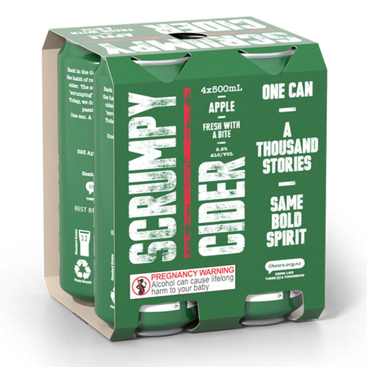 Scrumpy Apple 500ml 4pk cans
