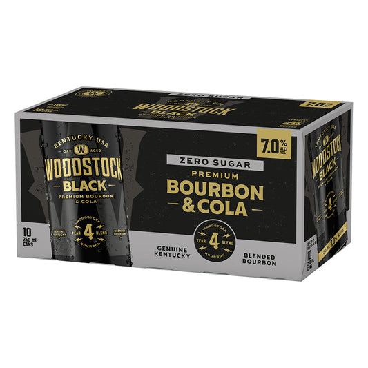 Woodstock Black Zero Sugar 7% 10 x 250ml Cans