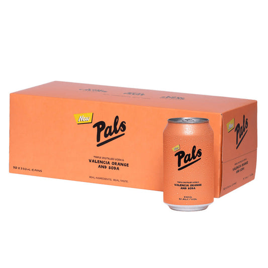 Pals Vodka, Valencia Orange and Soda 10x330ml Cans