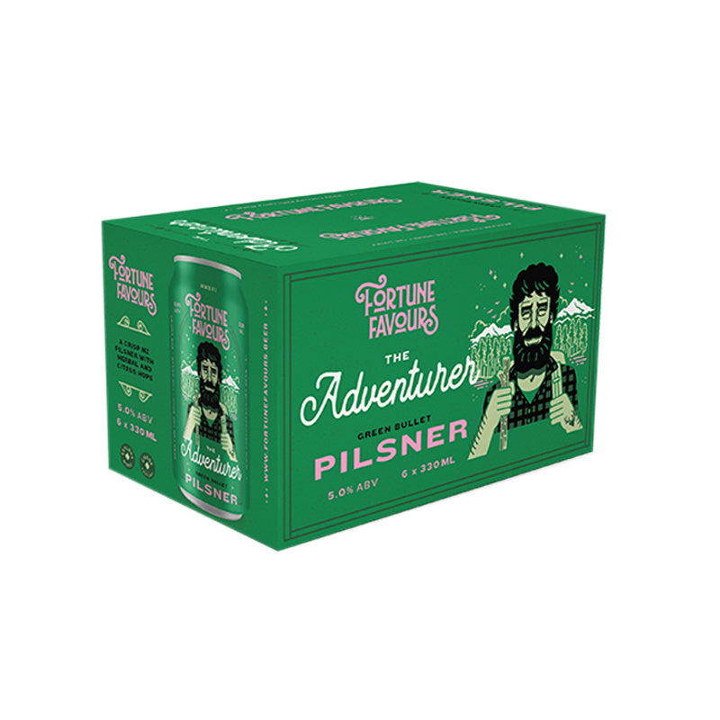 Fortune Favours The Adventurer Pilsner Cans 6x330ml
