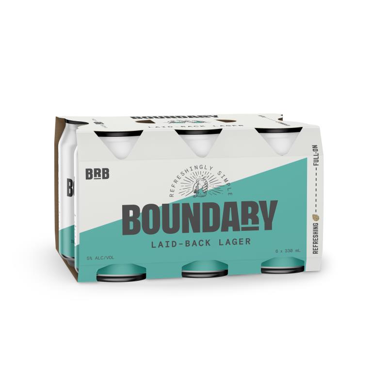Boundary Rd Brewery Laid Back Lager Cans 6x330ml
