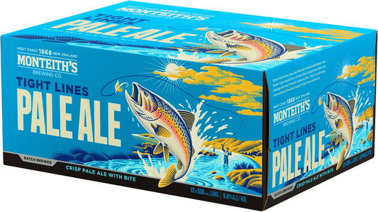 Monteith's Batch Brewed Tight Lines Pale Ale Cans 12x330ml
