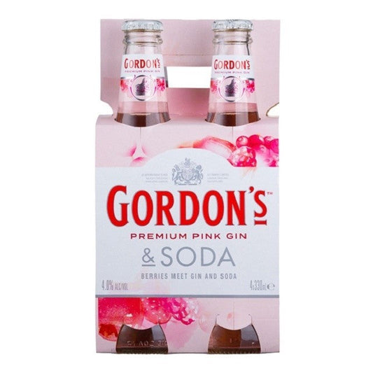 Gordon's Pink 4 Pk Btls