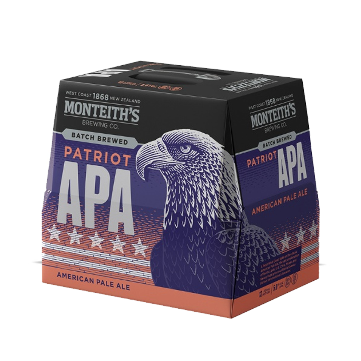 Monteith's Batch Brewed Patriot APA Bottles 12x330ml