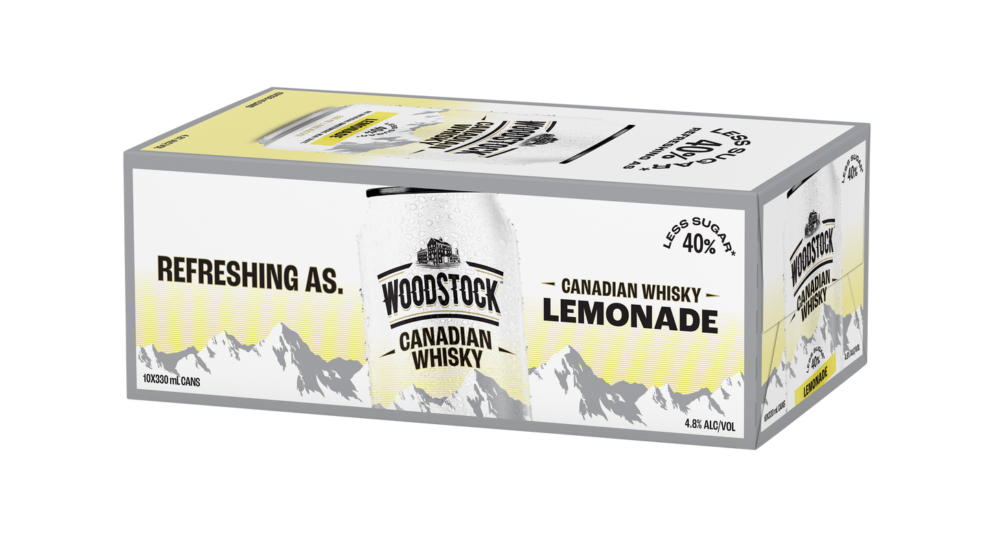 Woodstock Whiskey Lemonade 4.8% 10x300ml Cans