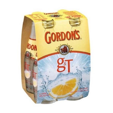 Gordon Gin & Tonic 4pk Btls