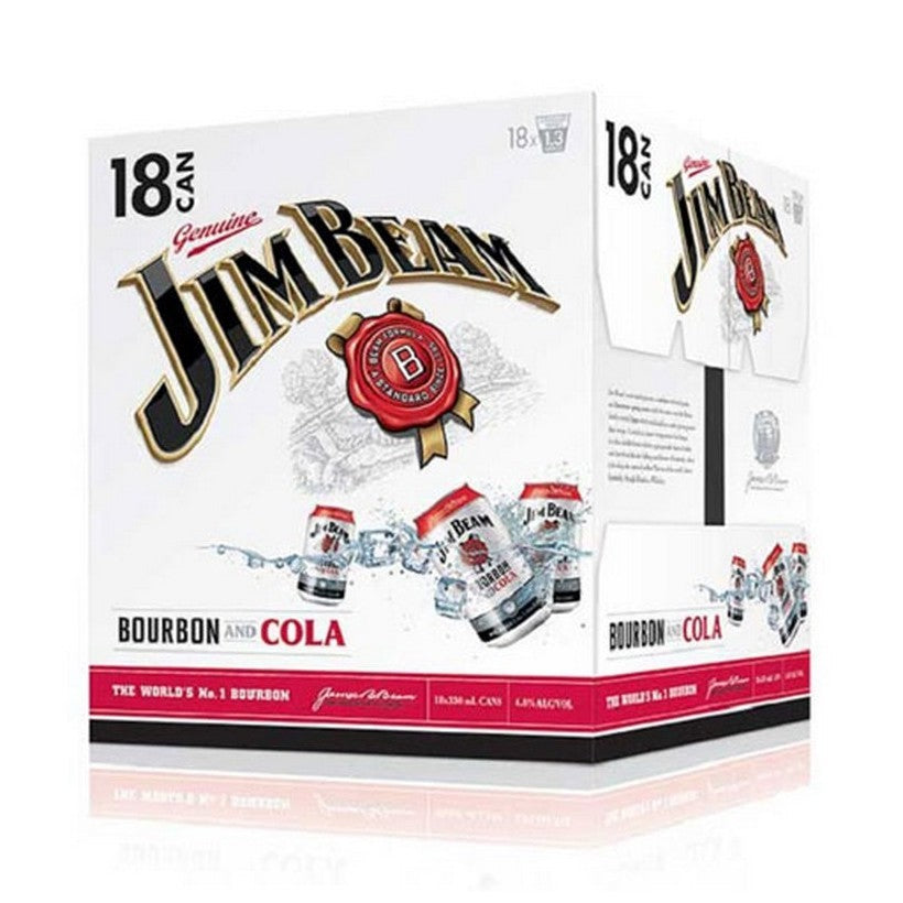 Jim Beam and Cola 18pk Cans