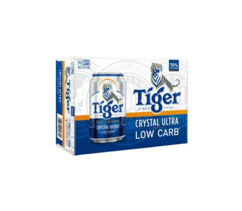 Tiger Crystal Ultra Low Carb 12pk Cans